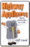Highway Appliance Gift Card